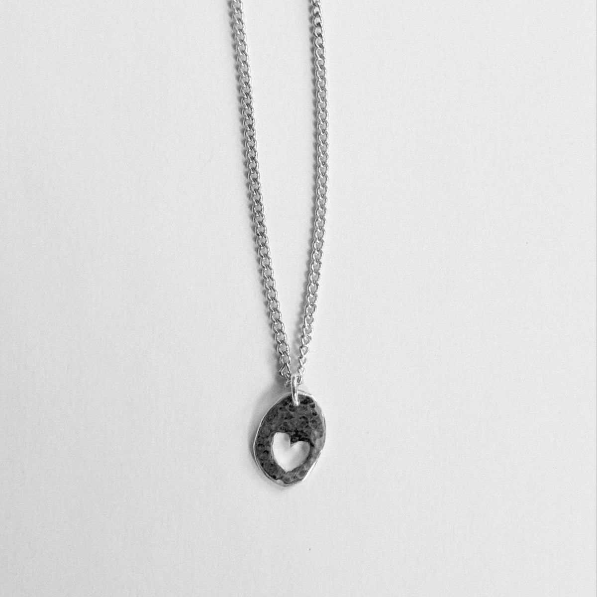open heart pendant on chain – mirage metals
