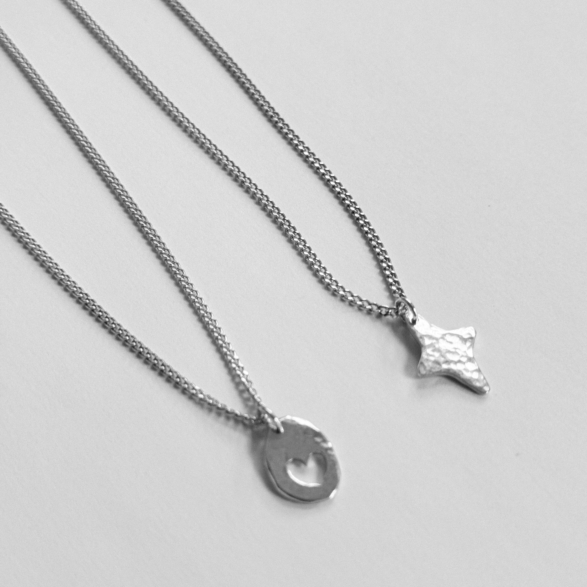 open heart pendant on chain – mirage metals